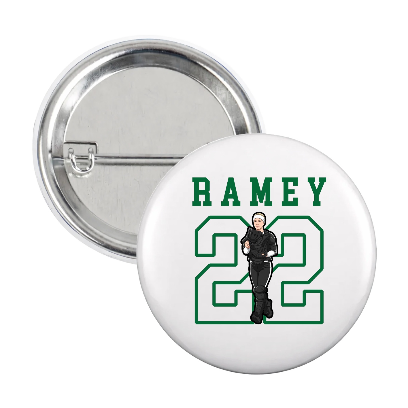 Game Day Button — Shirsey in White