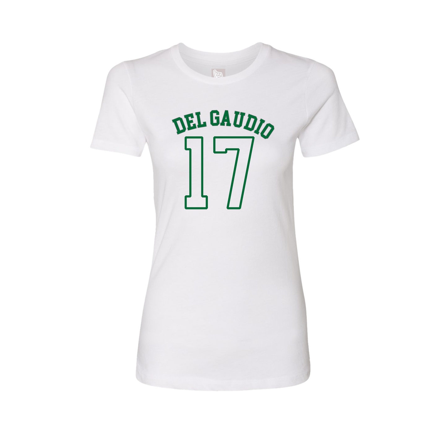 Fitted Women's Tee — Shirsey Arch in White