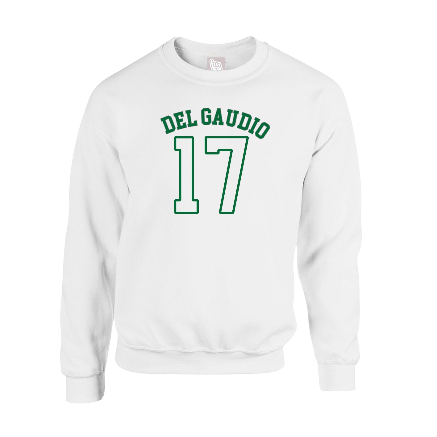 Fleece Crew — Shirsey Arch in White