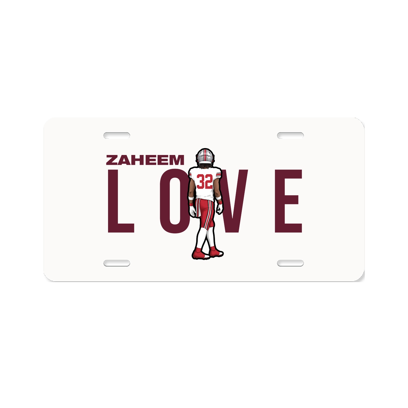 License Plate — Player Name in Classic