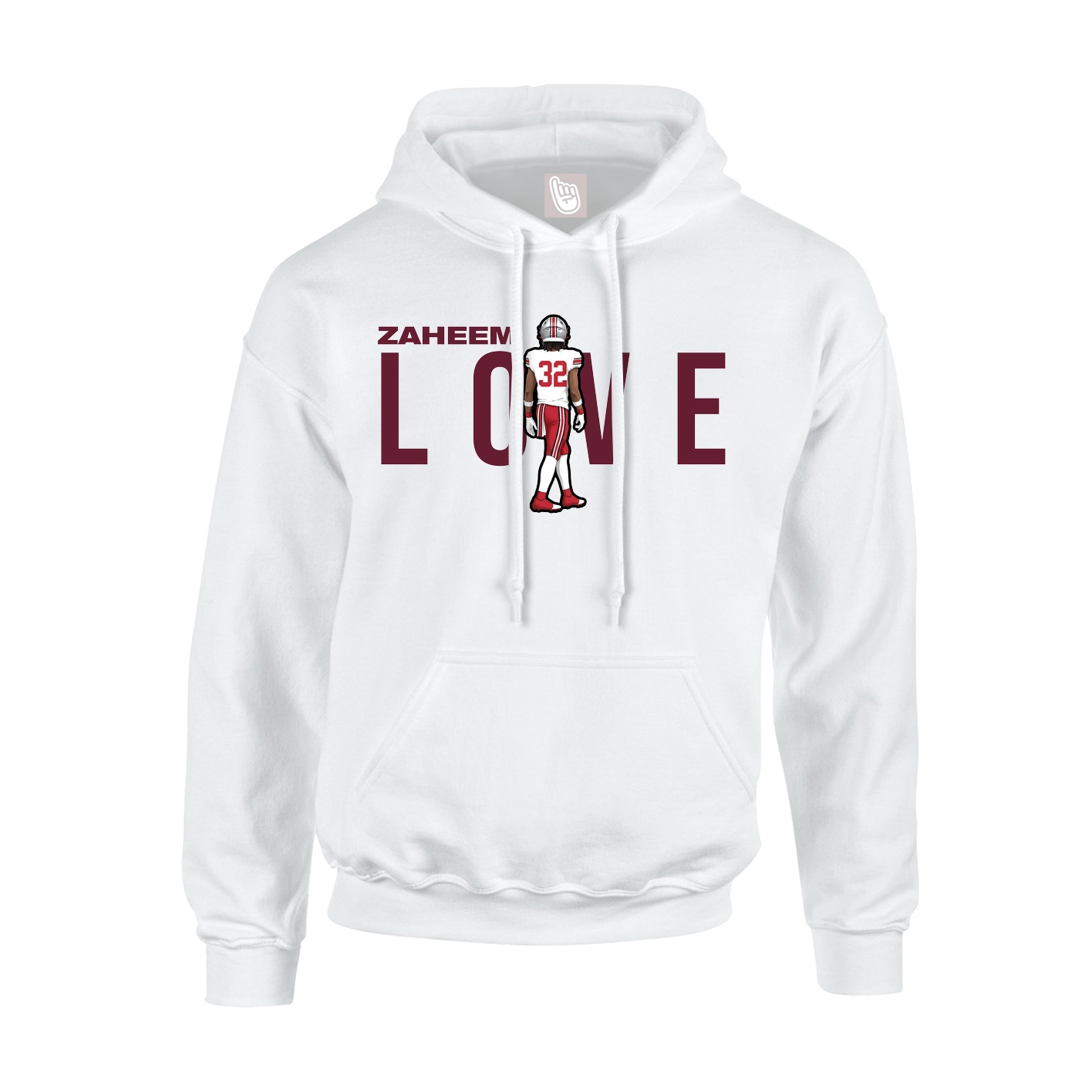 Hoodie — Player Name in White