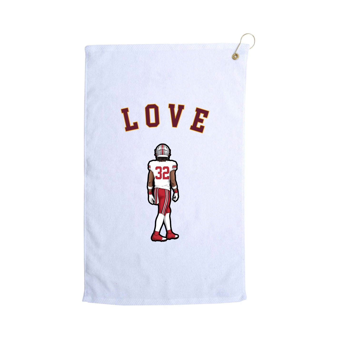 Golf Towel — Shirsey Arch in White