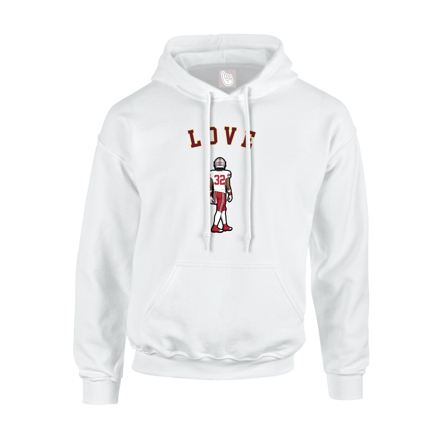 Youth Hoodie — Shirsey Arch in White