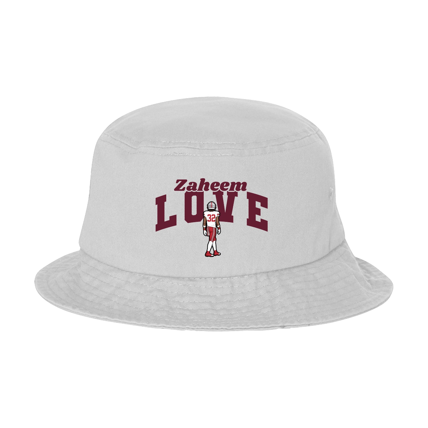 Bucket Cap — Signature Arch in White