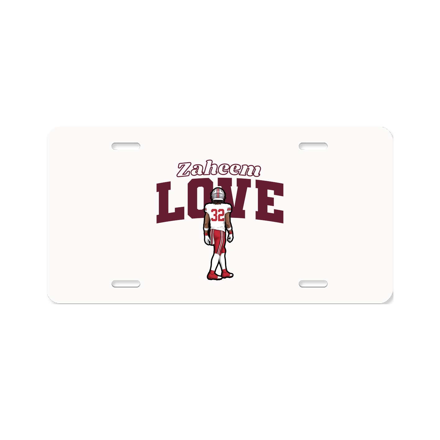 License Plate — Name Arch in Classic