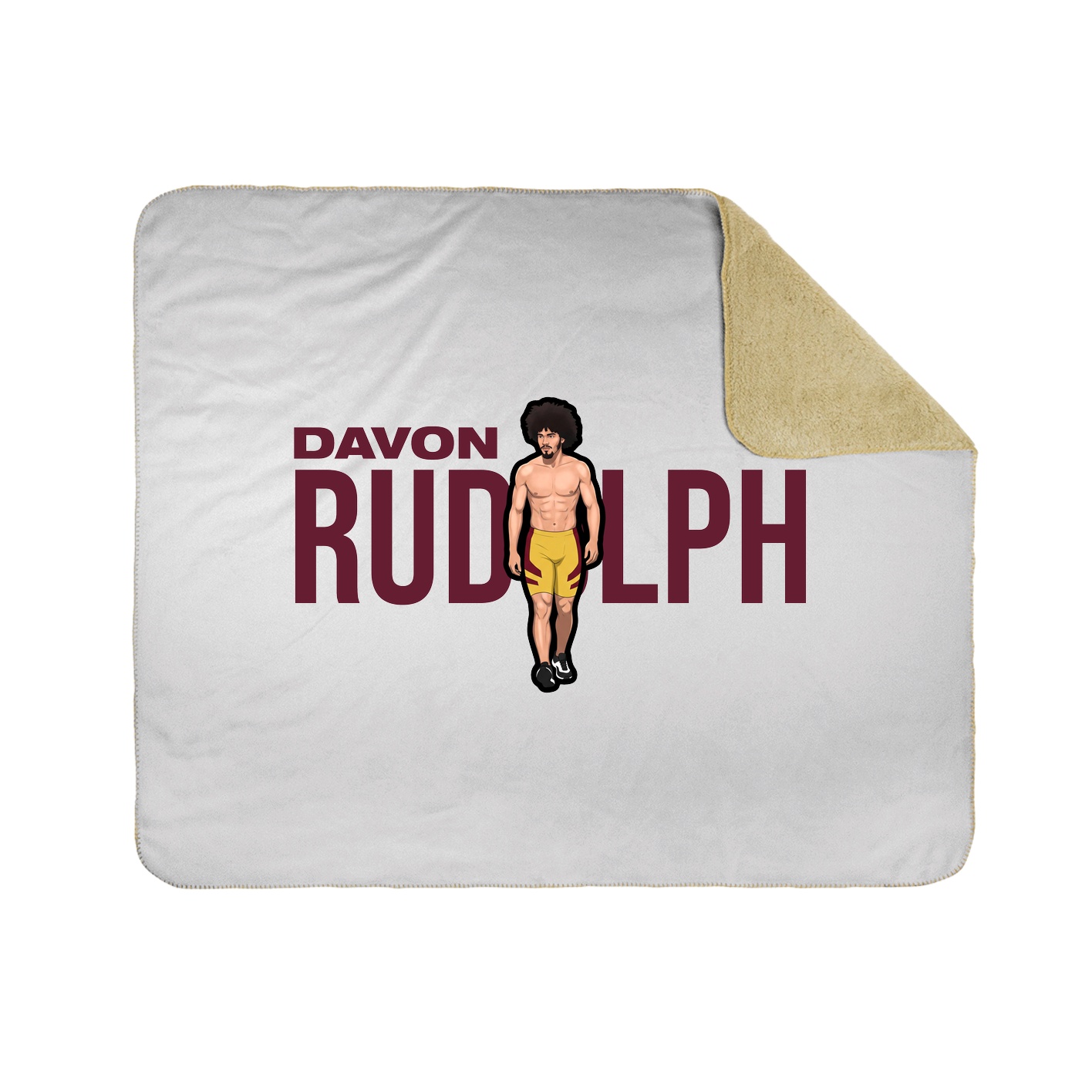 Throw Blanket — Player Name in White