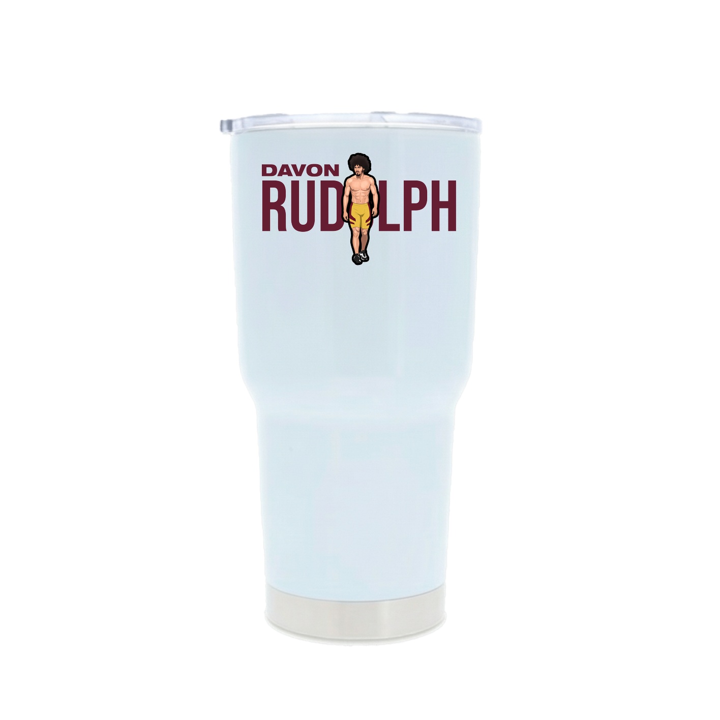 30oz Stainless Steel Tumbler — Player Name in White