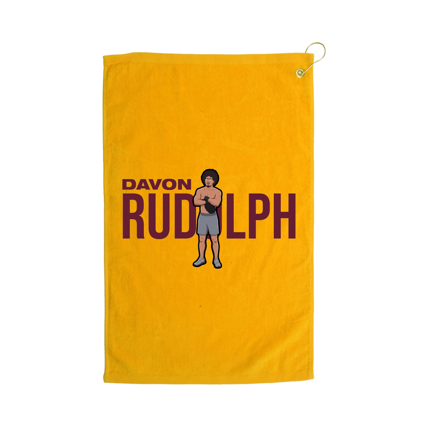 Golf Towel — Player Name in Gold