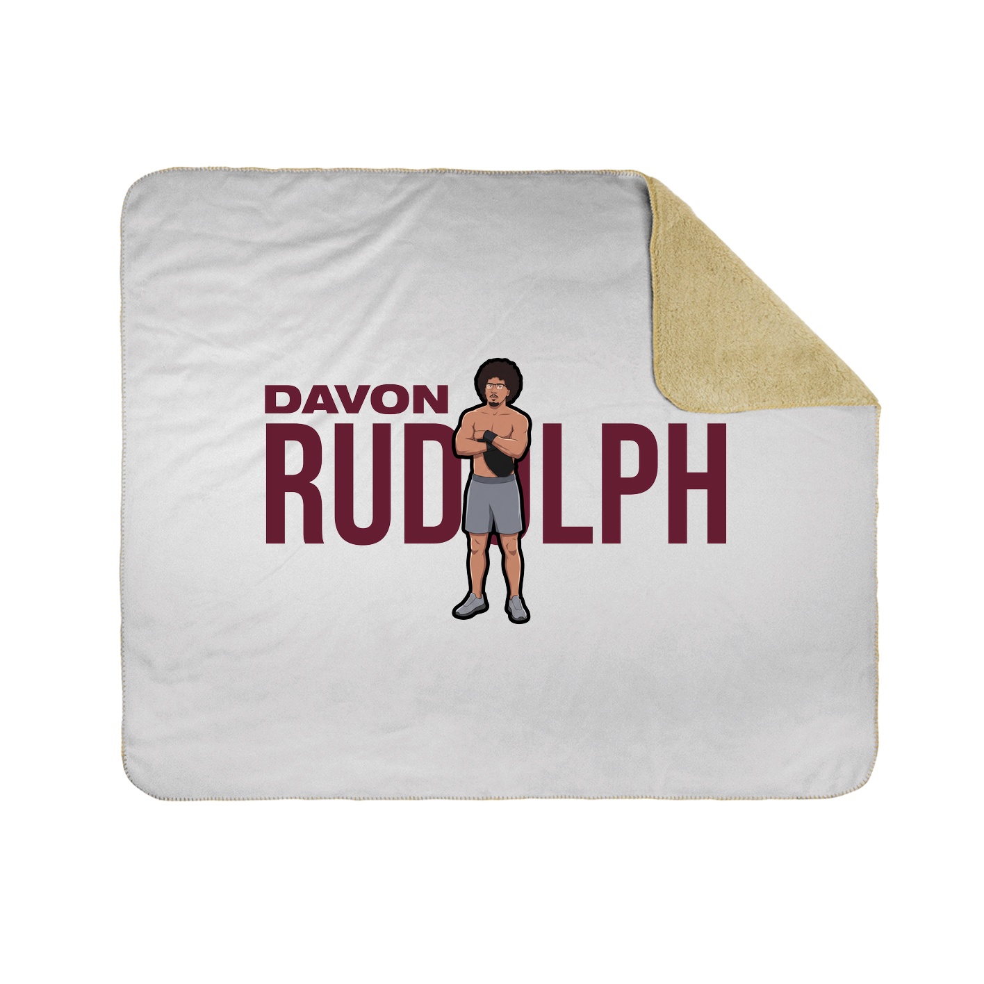 Throw Blanket — Player Name in White