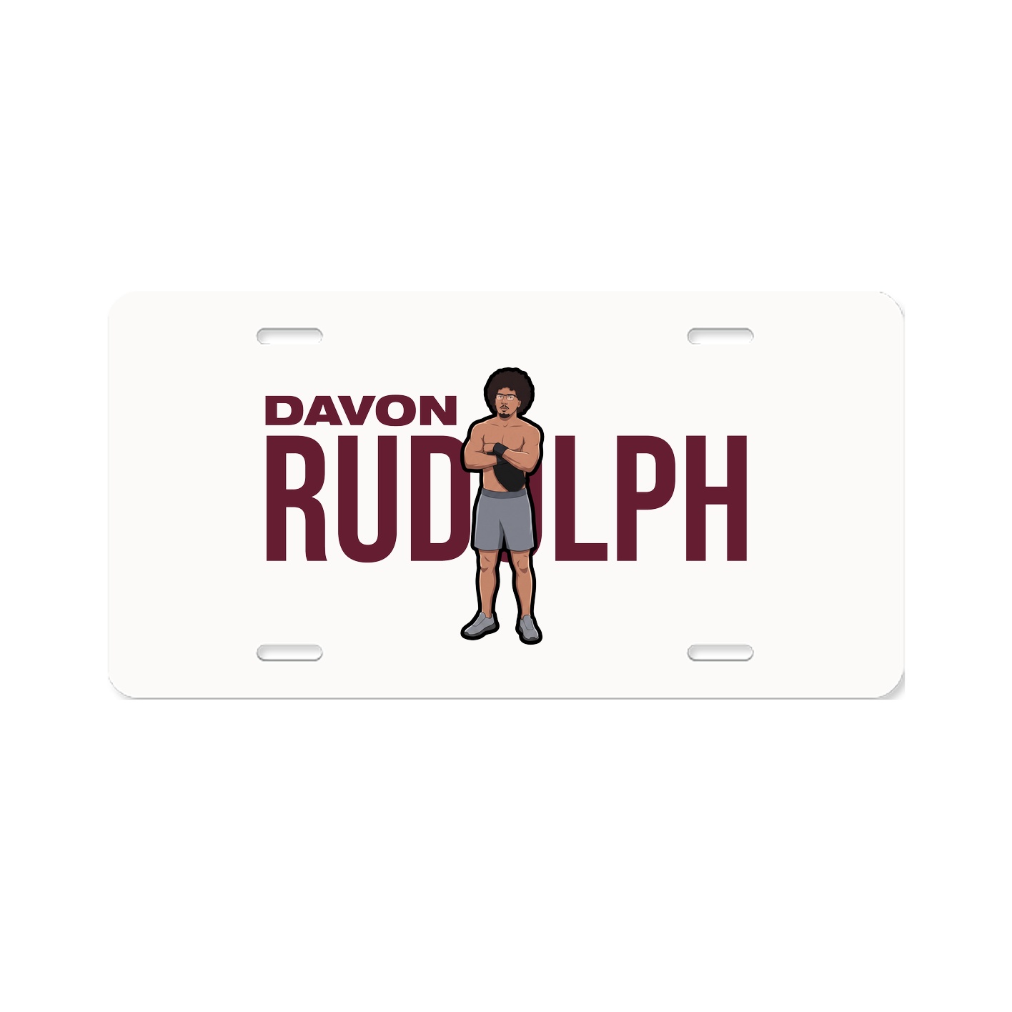 License Plate — Player Name in Classic