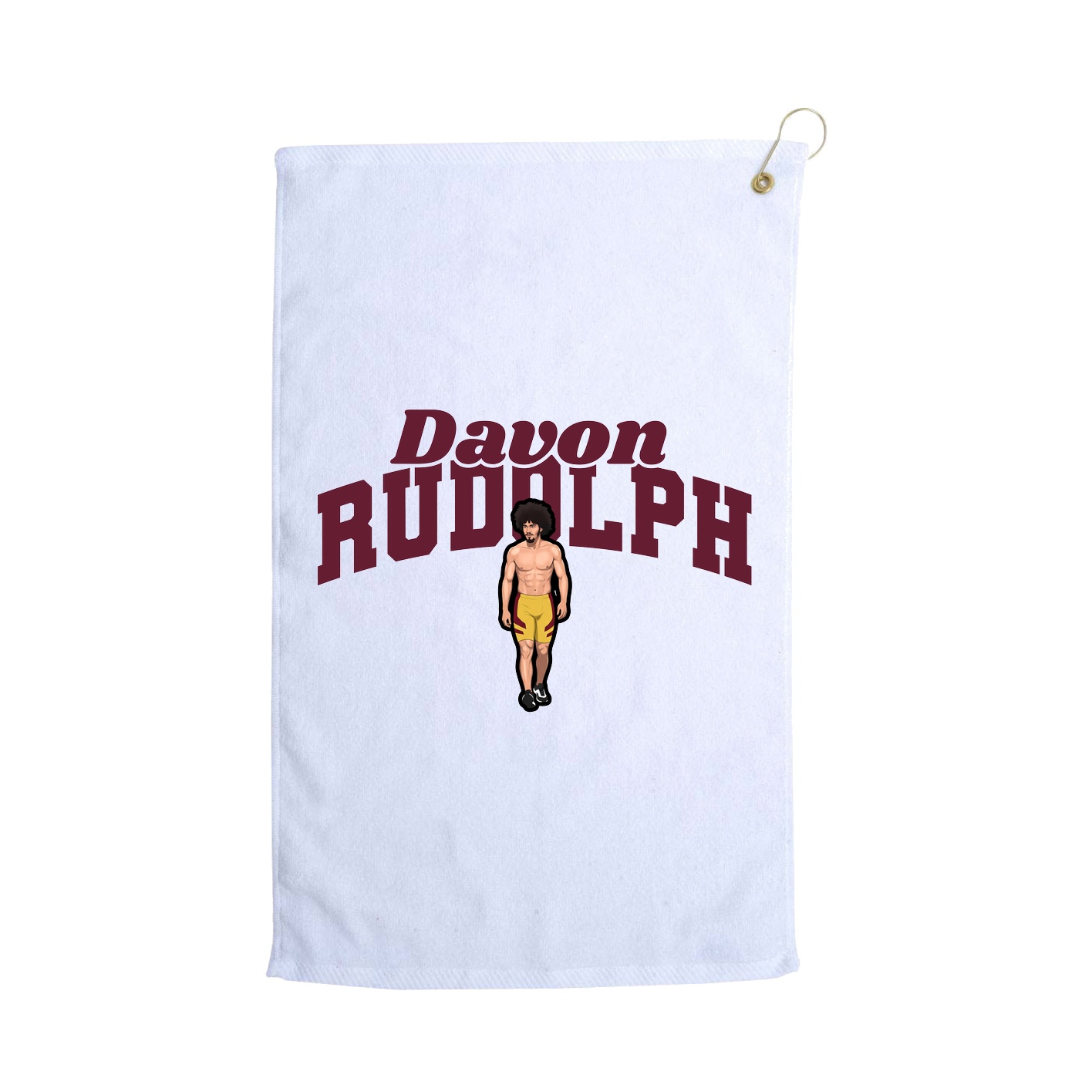 Golf Towel — Signature Arch in White