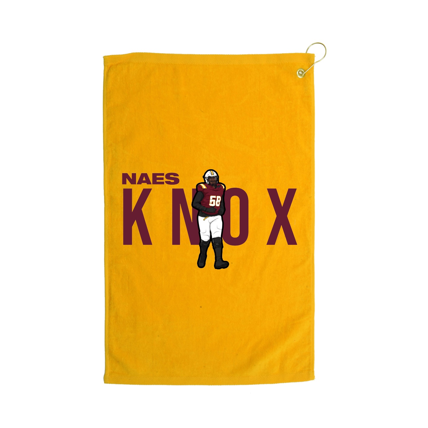Golf Towel — Player Name in Gold