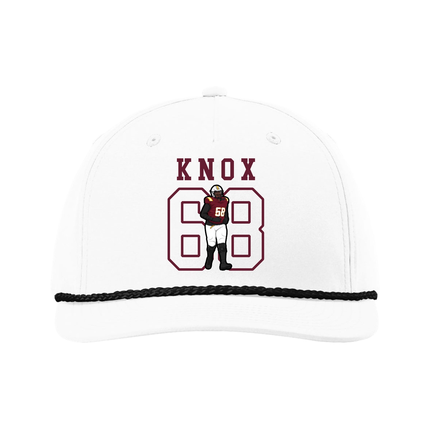 Five-Panel Classic Rope Cap — Shirsey in White
