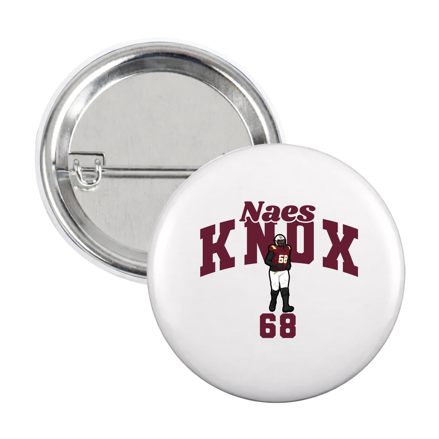 Game Day Button — Signature Arch in White