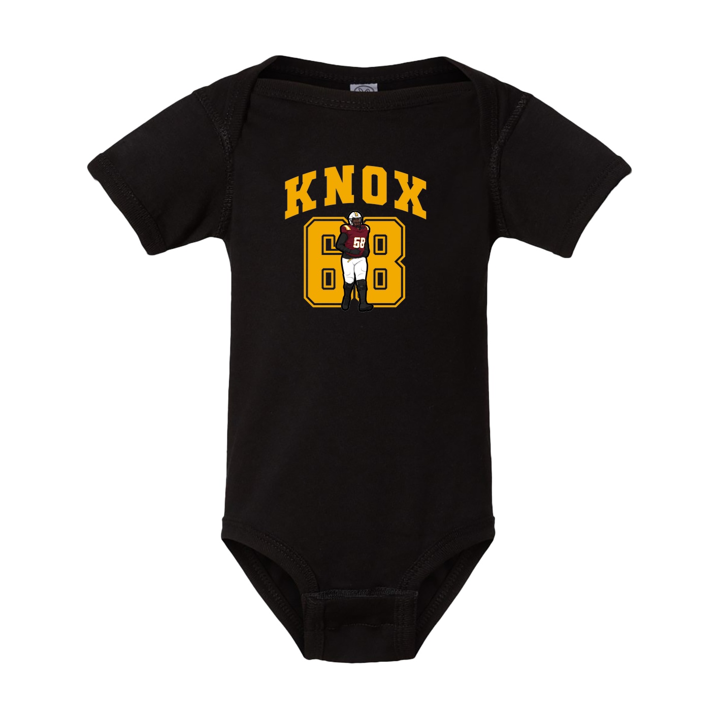 Baby Onesie — Number in Black