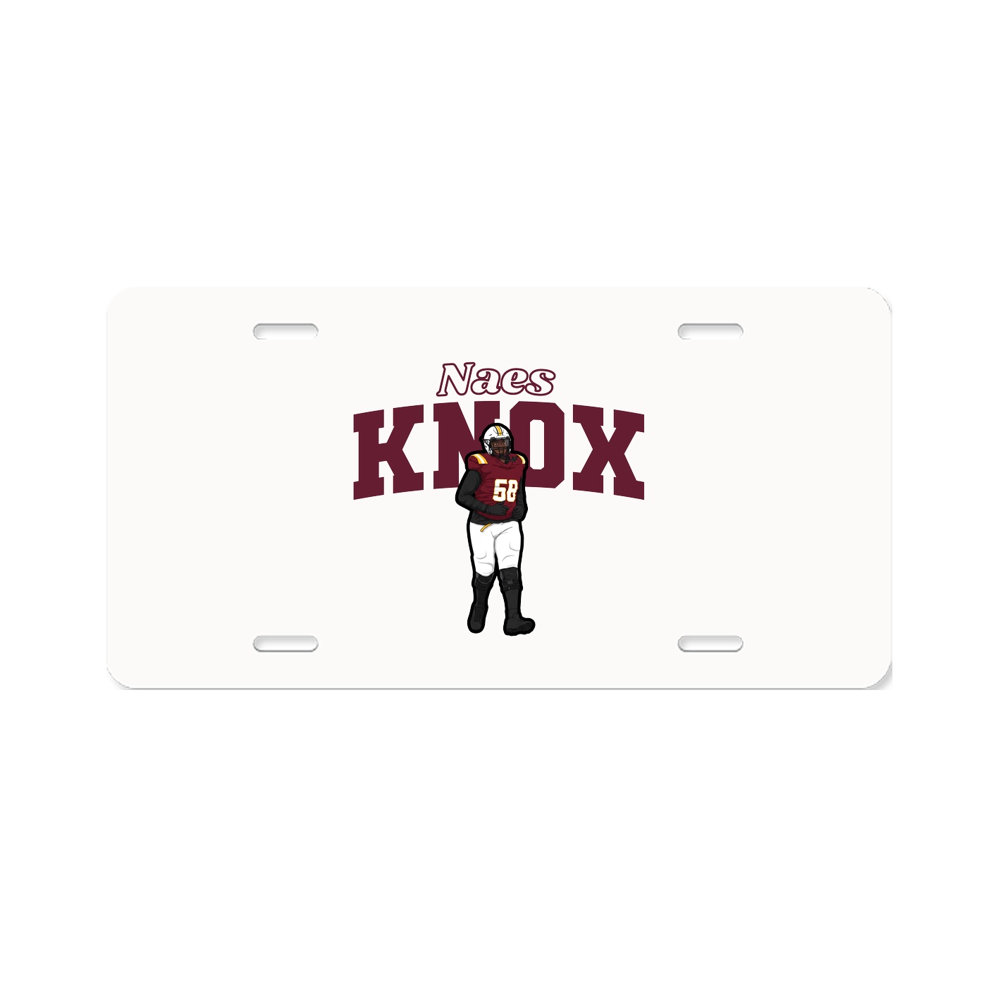 License Plate — Name Arch in Classic
