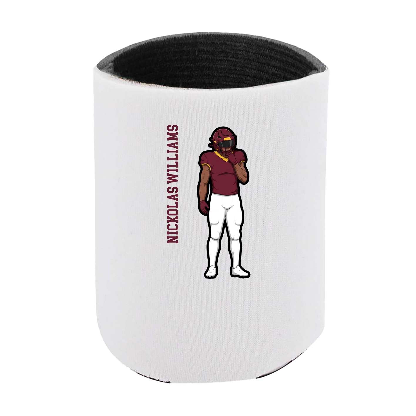Can Holder — Name Vertical in White