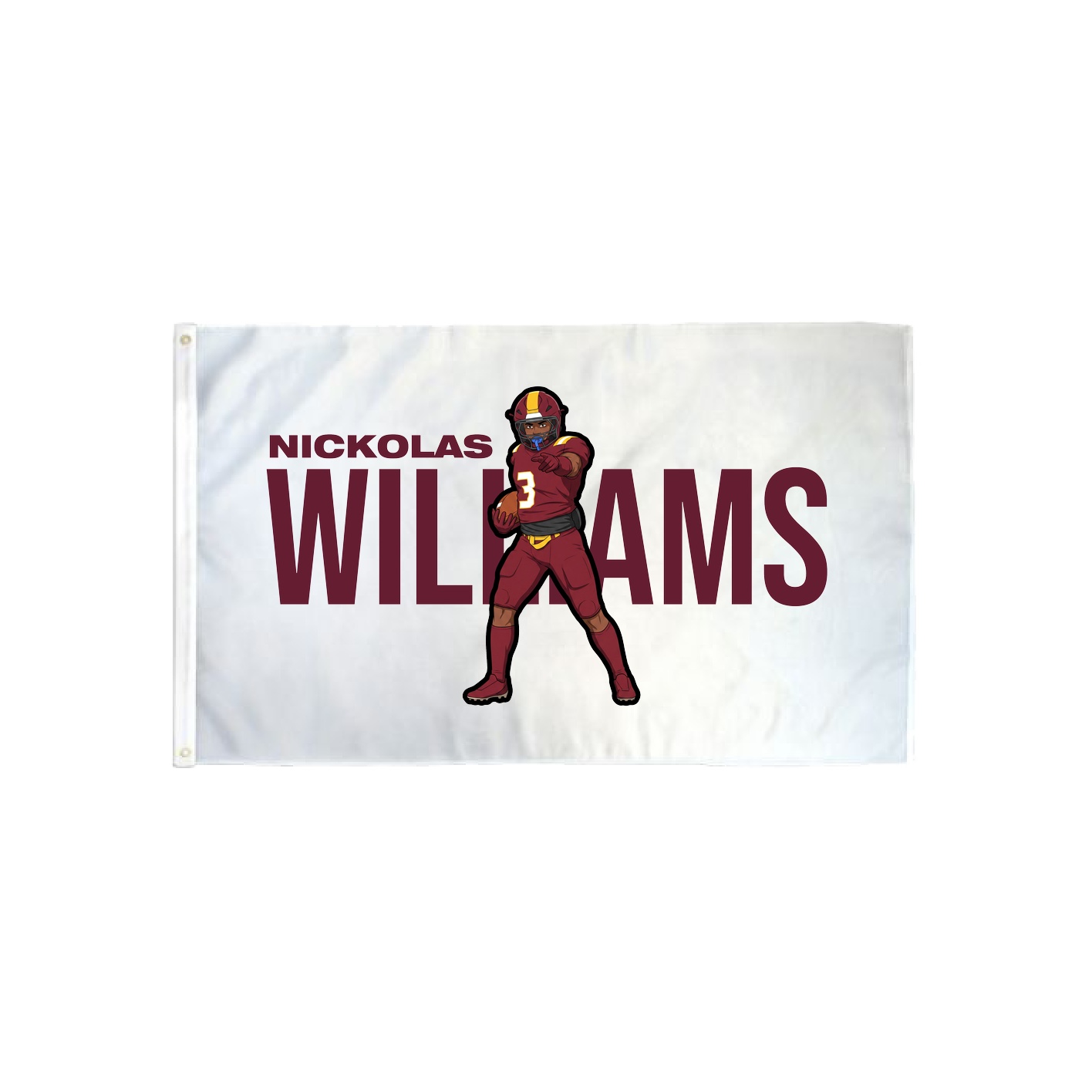 3x5 Flag — Player Name in Classic