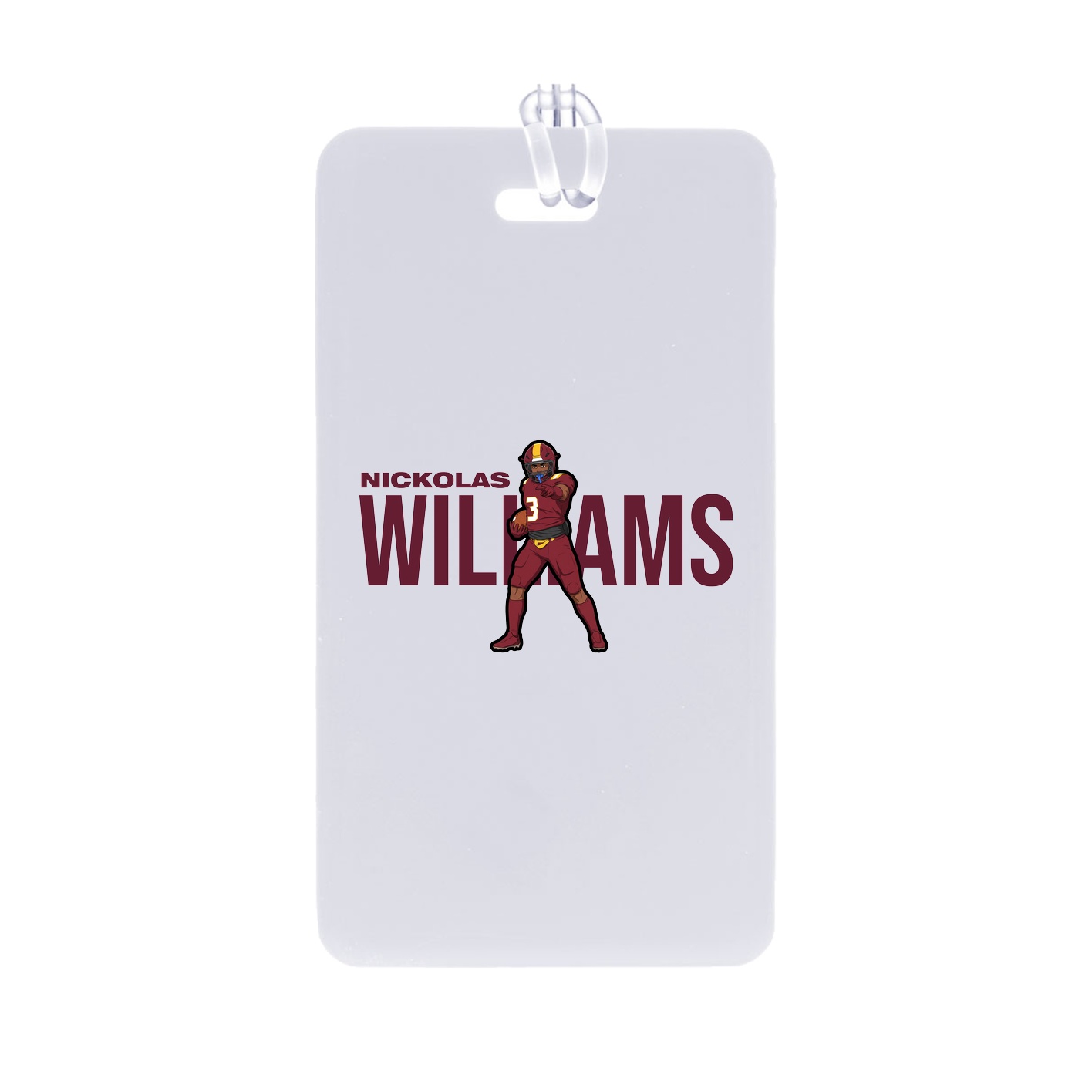 Bag Tag — Player Name in Classic