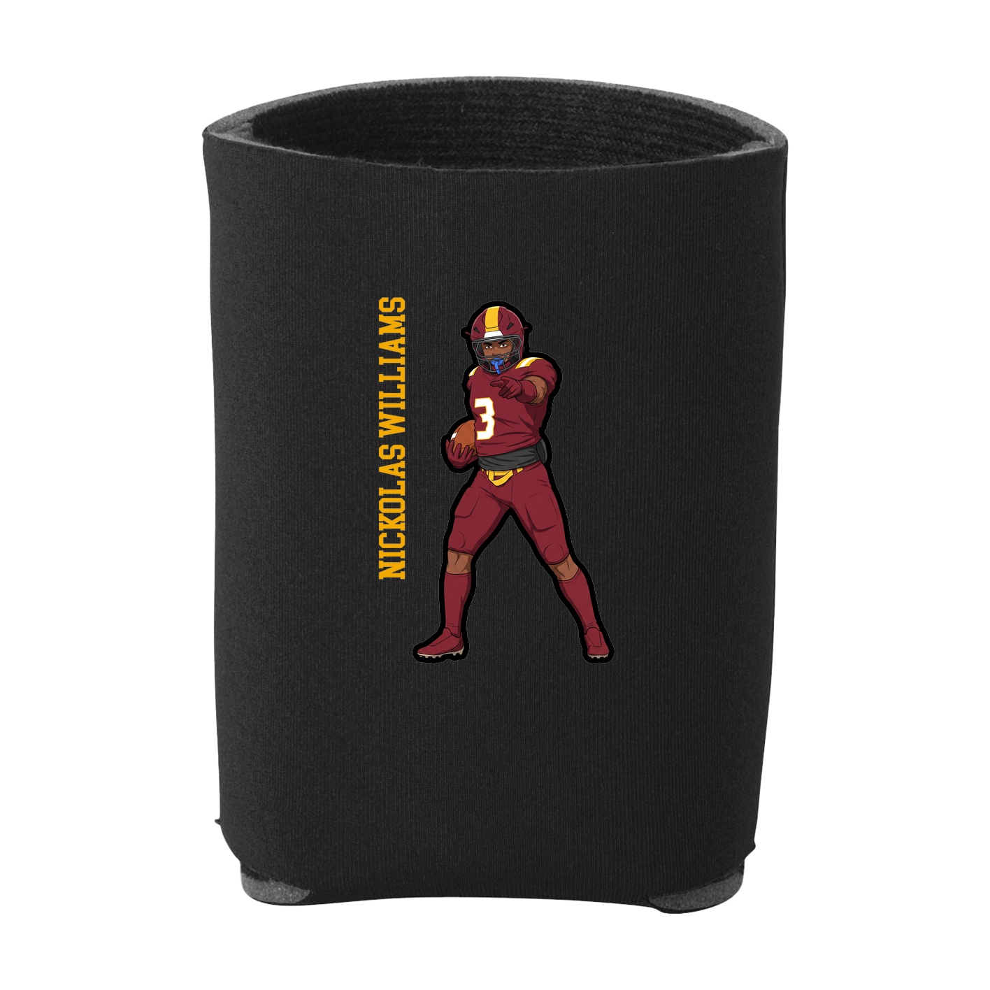 Can Holder — Name Vertical in Black