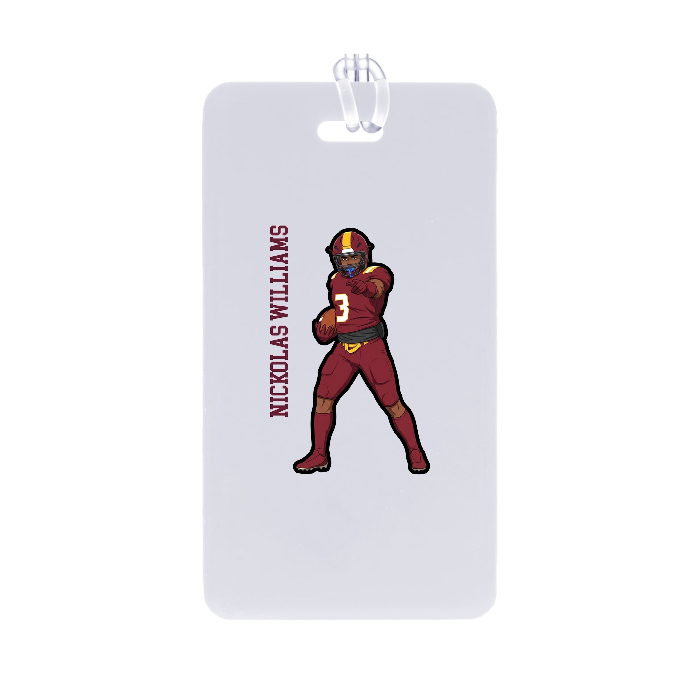 Bag Tag — Name Vertical in Classic