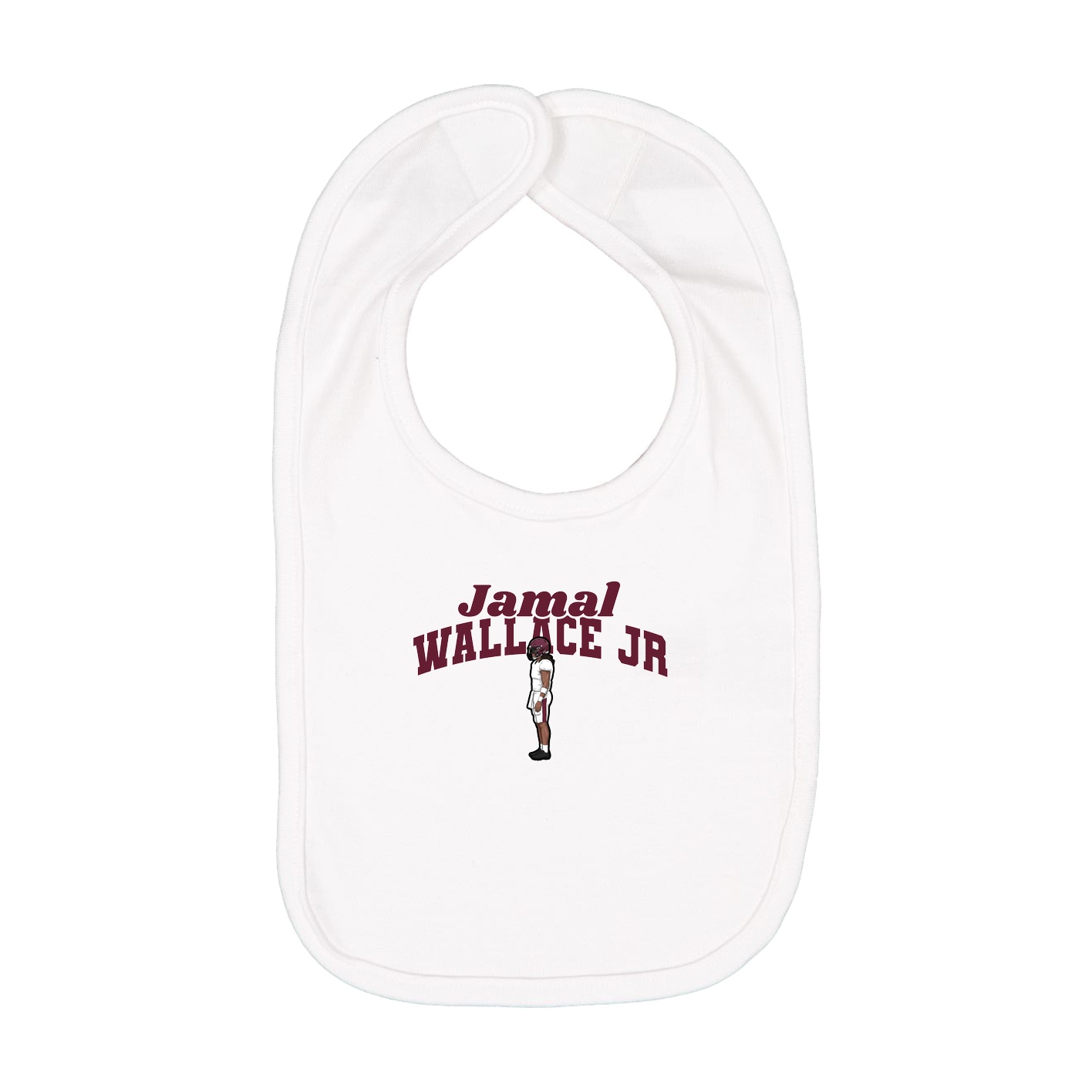 Infant Bib — Signature Arch in White