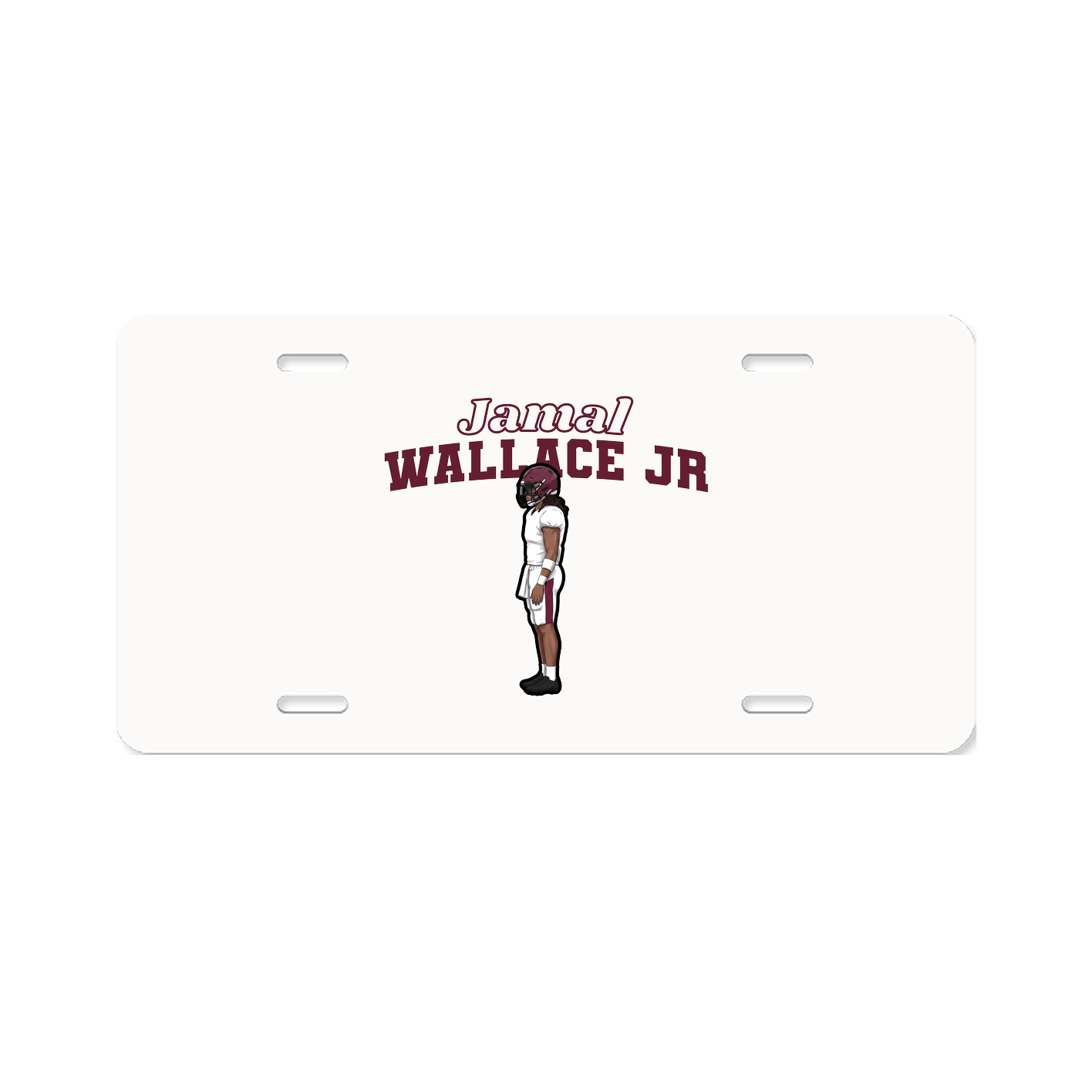 License Plate — Name Arch in Classic