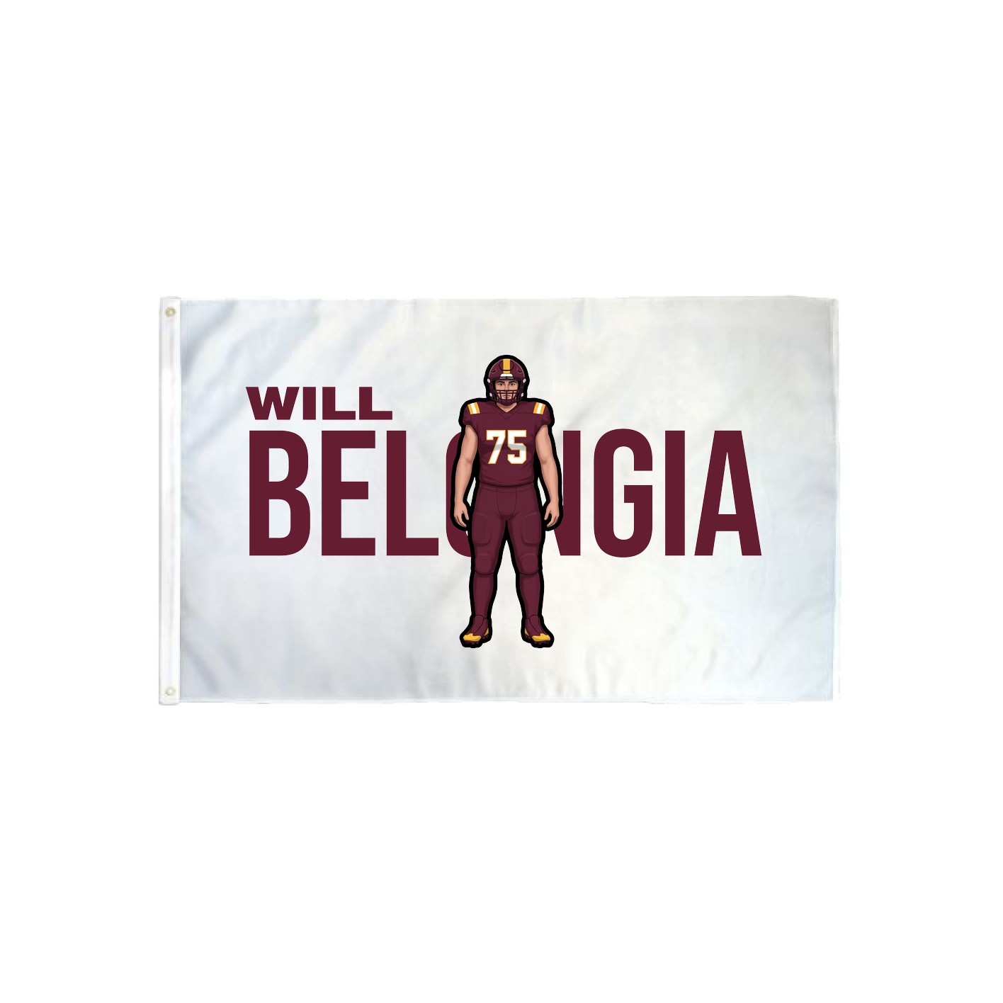 3x5 Flag — Player Name in Classic
