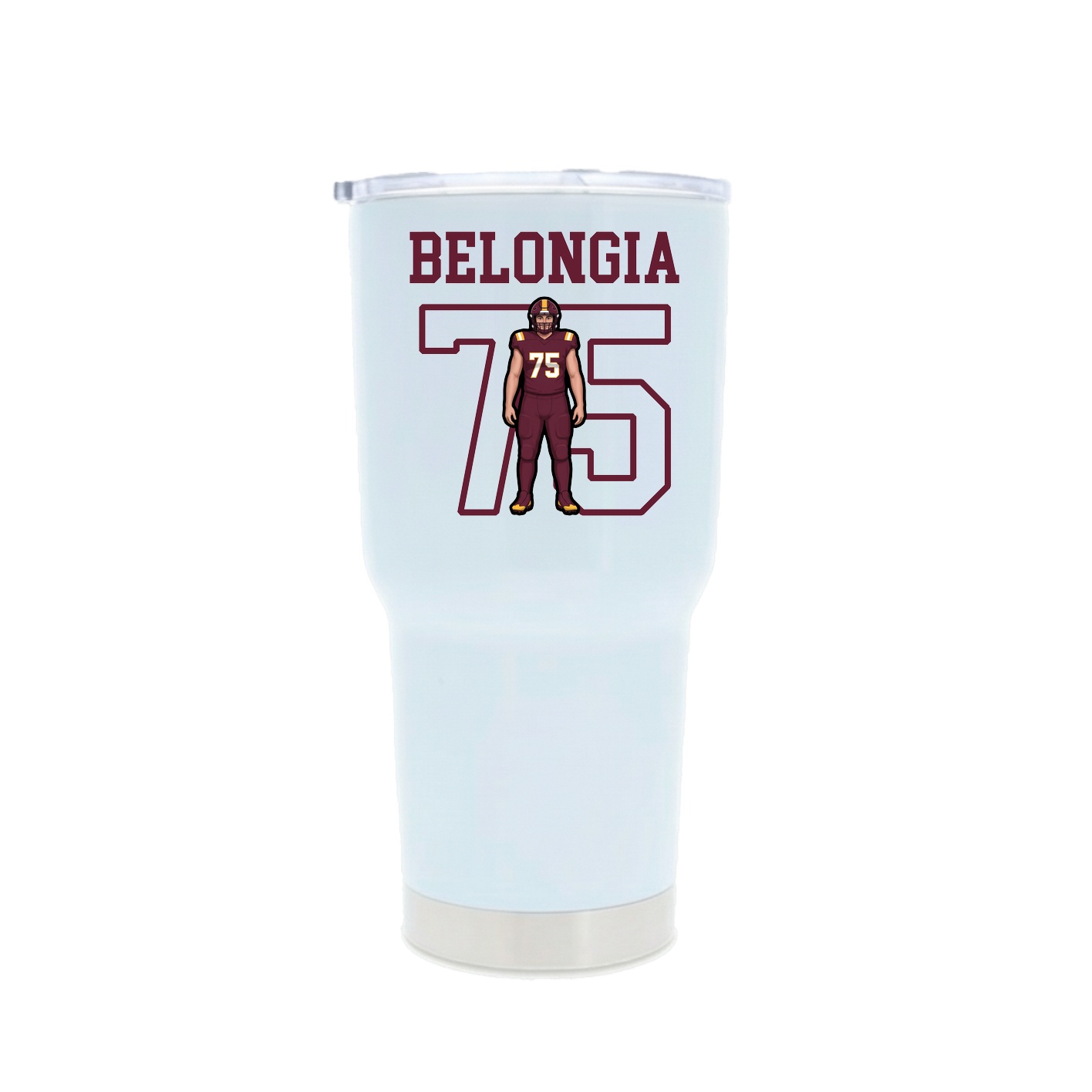 30oz Stainless Steel Tumbler — Shirsey in White