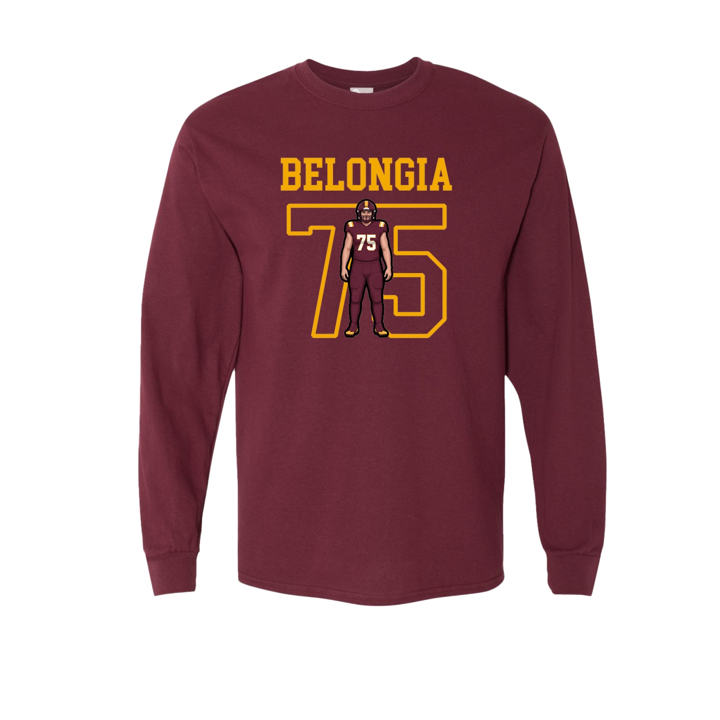 Long Sleeve Tee — Shirsey in Maroon