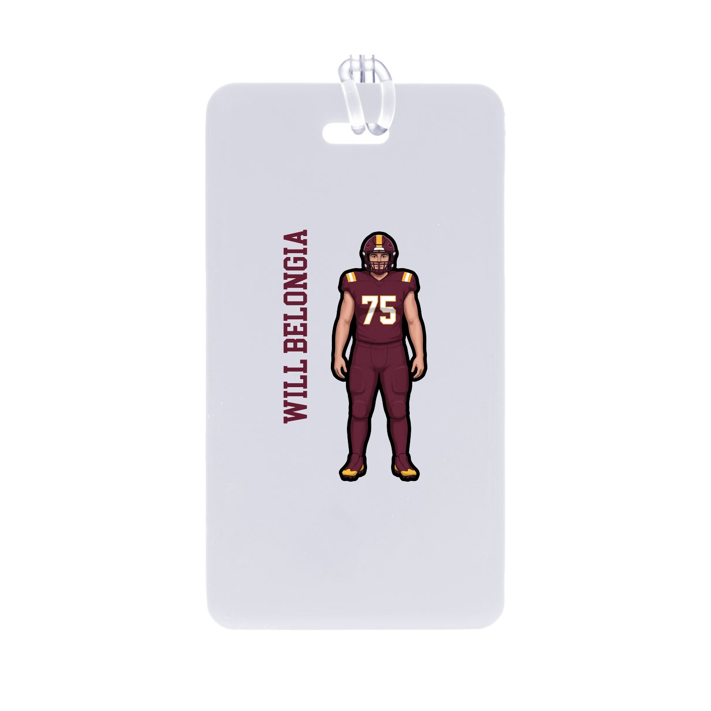Bag Tag — Name Vertical in Classic