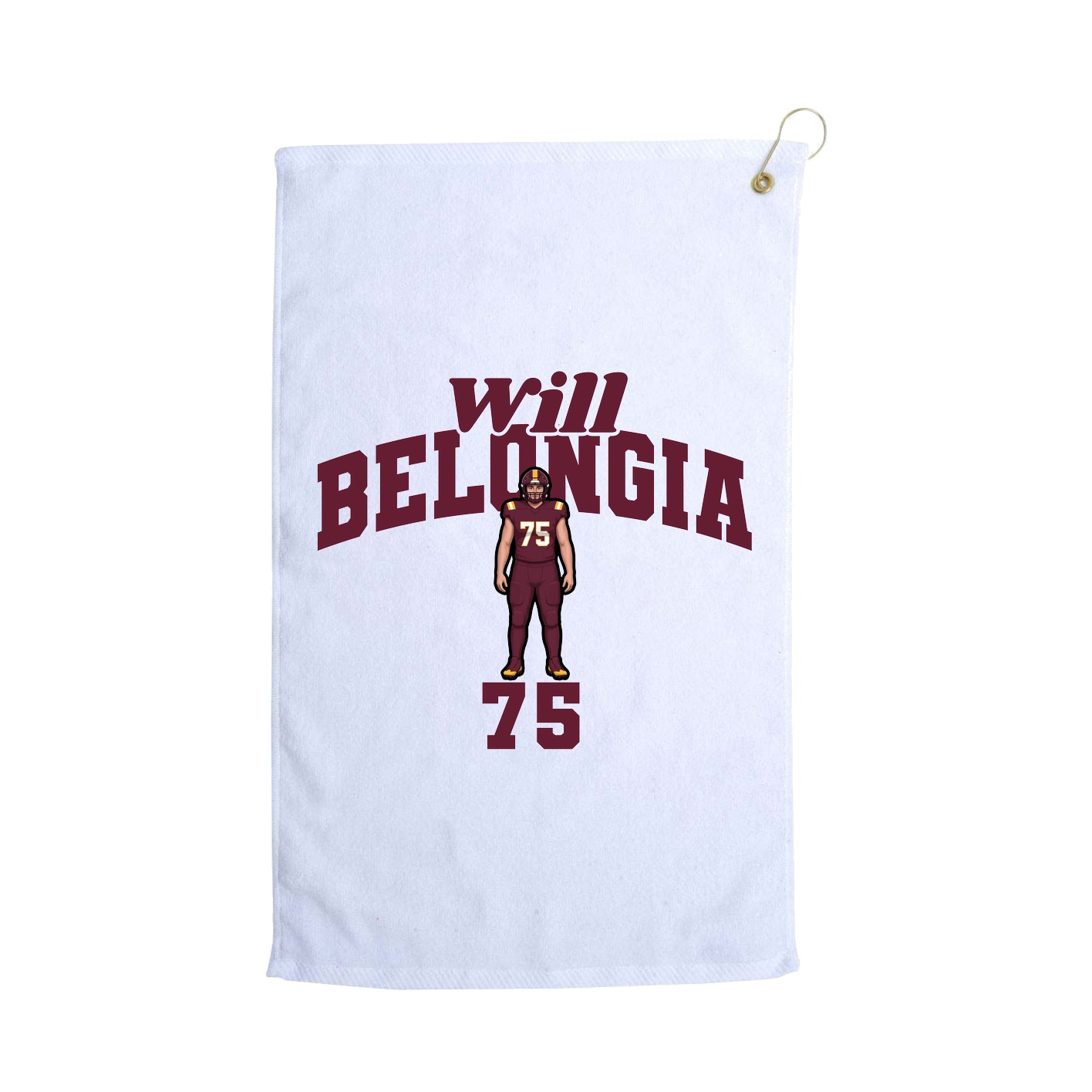 Golf Towel — Signature Arch in White