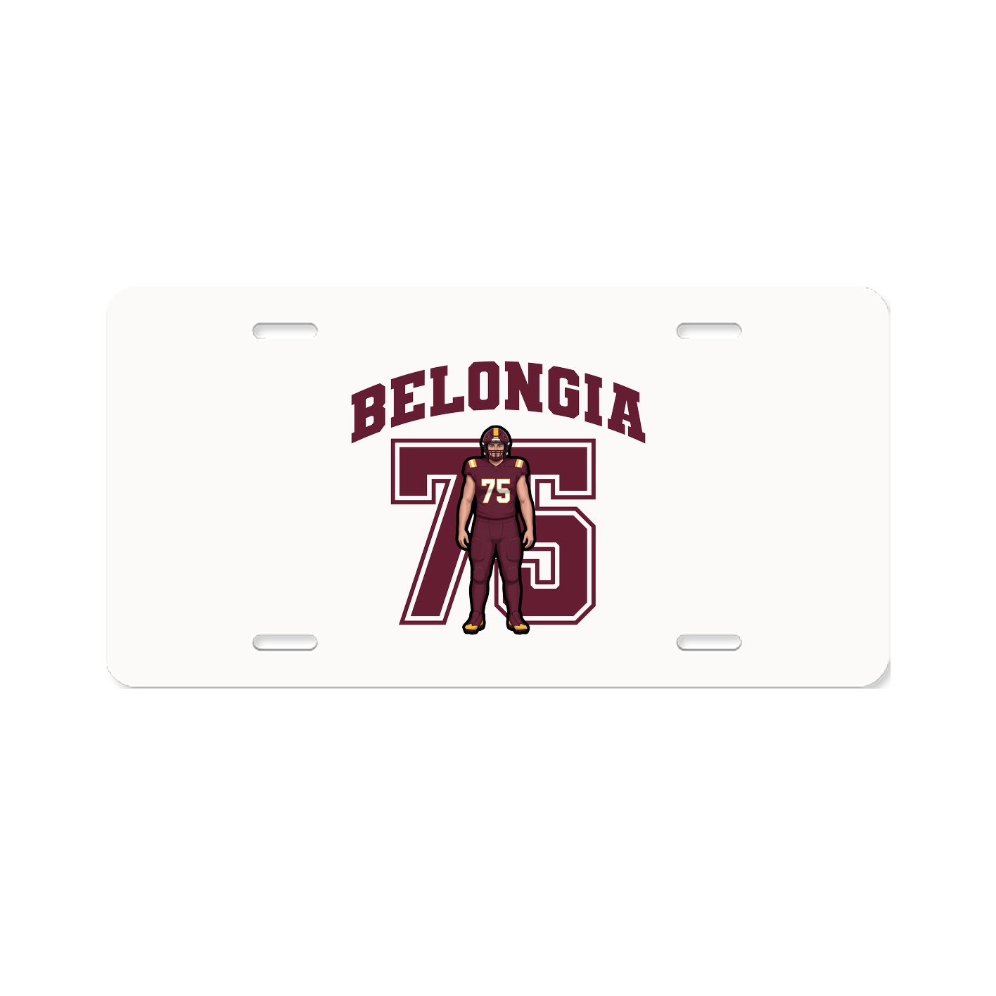 License Plate — Number in Classic