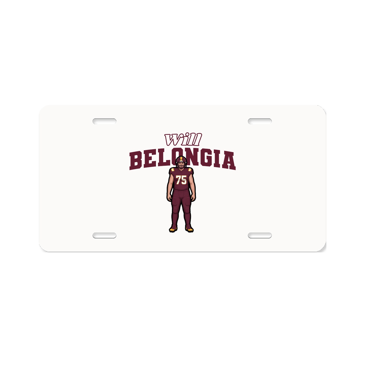 License Plate — Name Arch in Classic