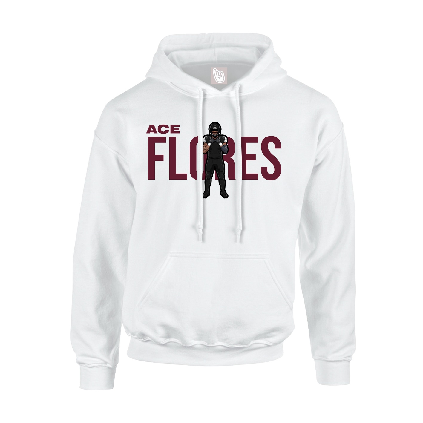 Hoodie — Player Name in White