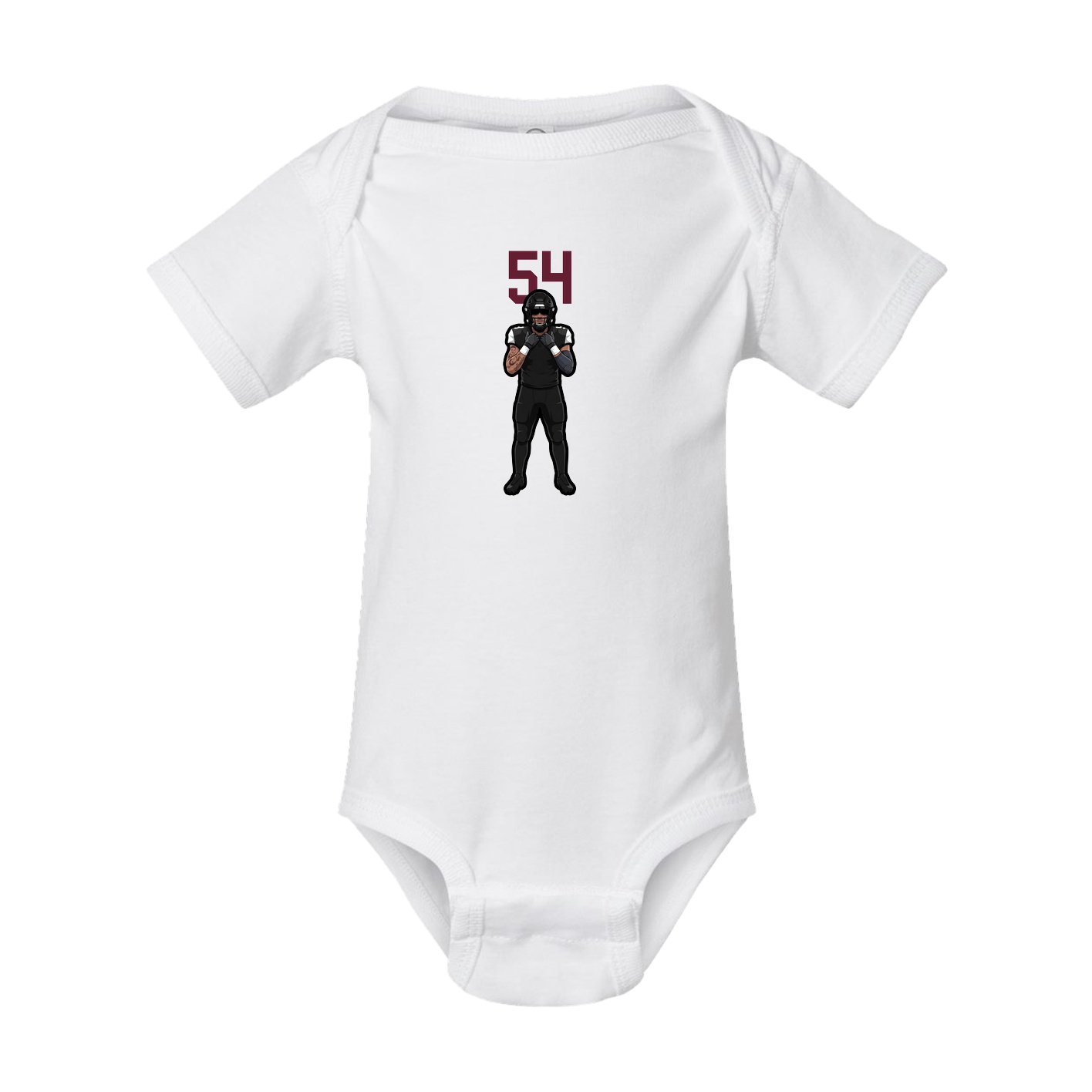 Baby Onesie — Number Top in White