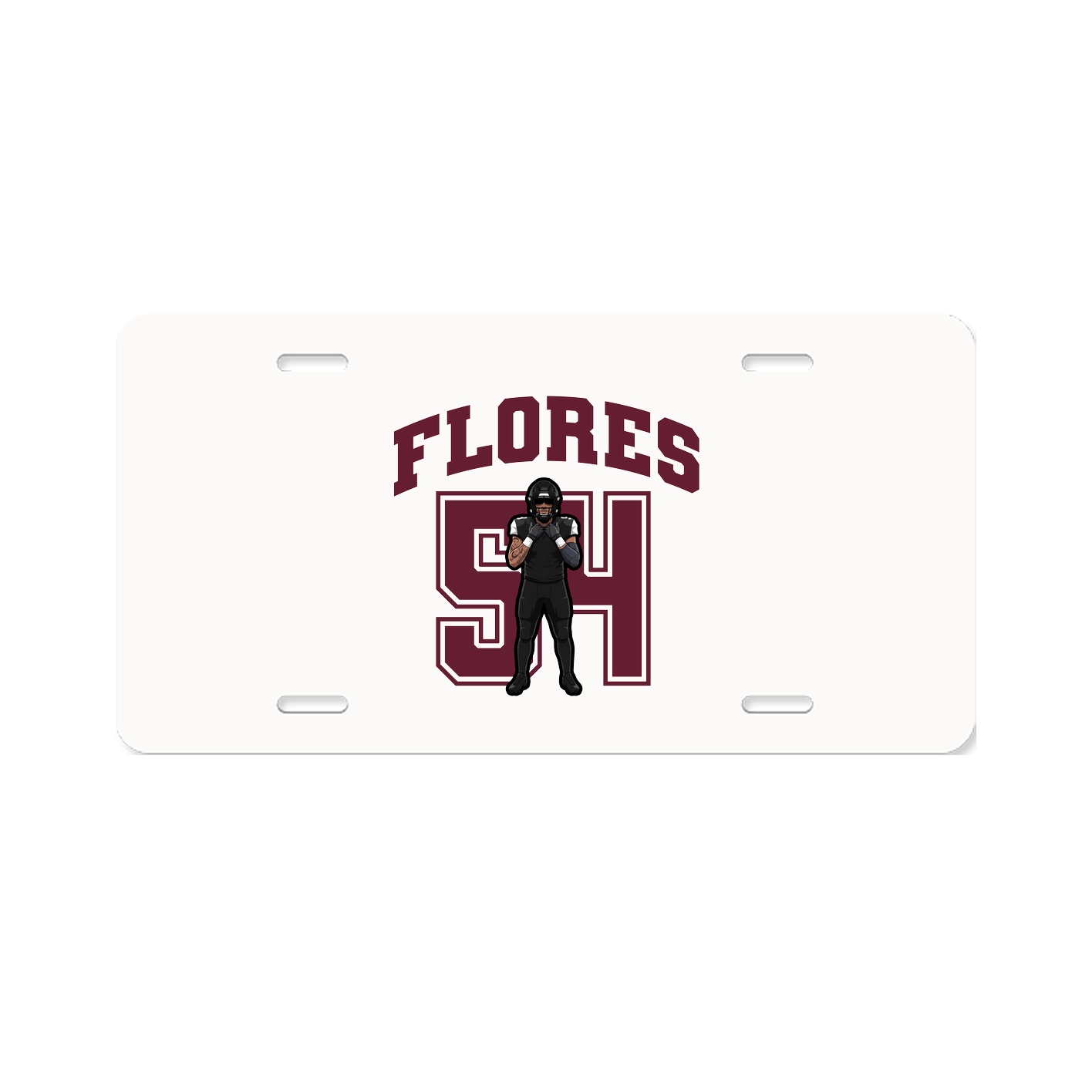 License Plate — Number in Classic