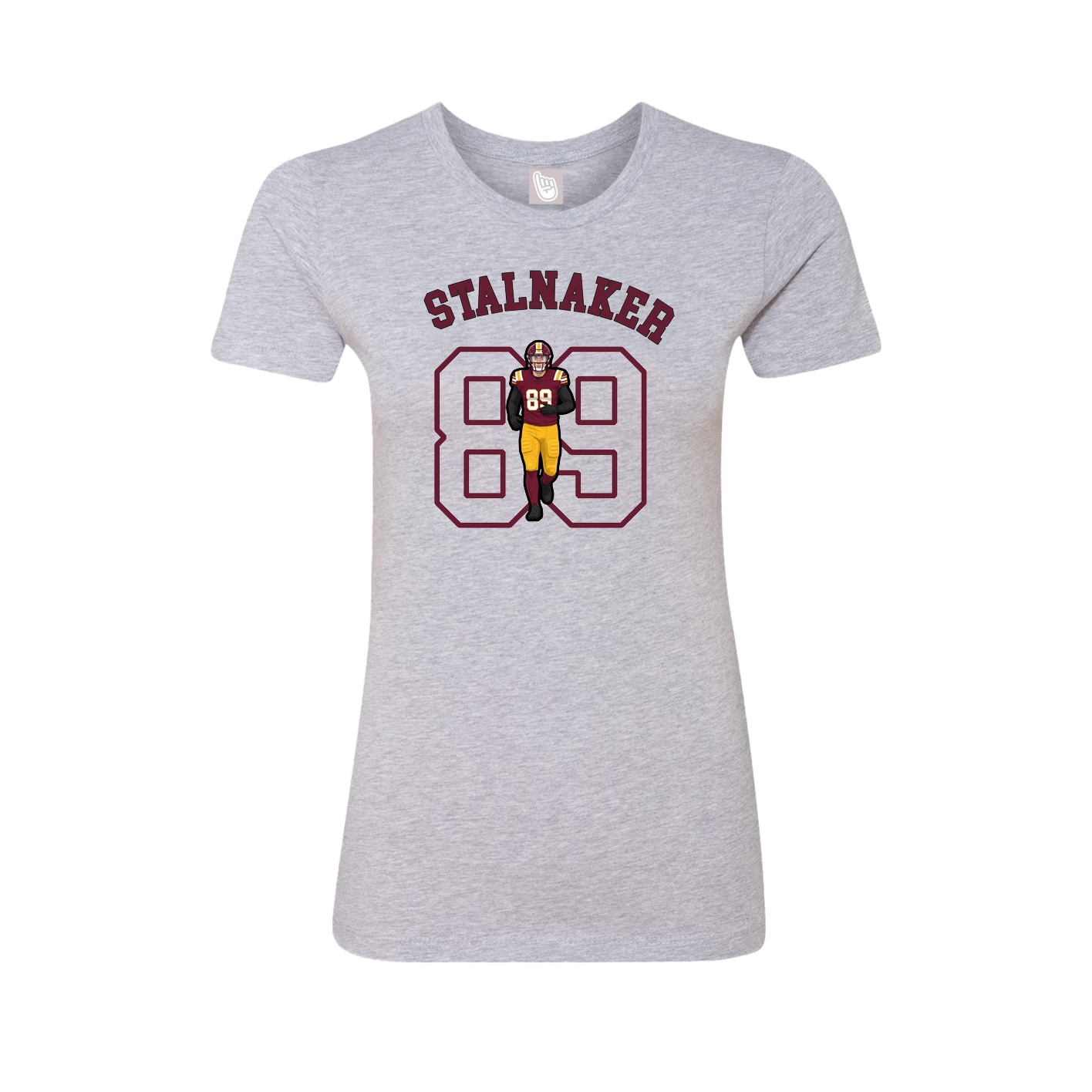 Fitted Women's Tee — Shirsey Arch in Grey