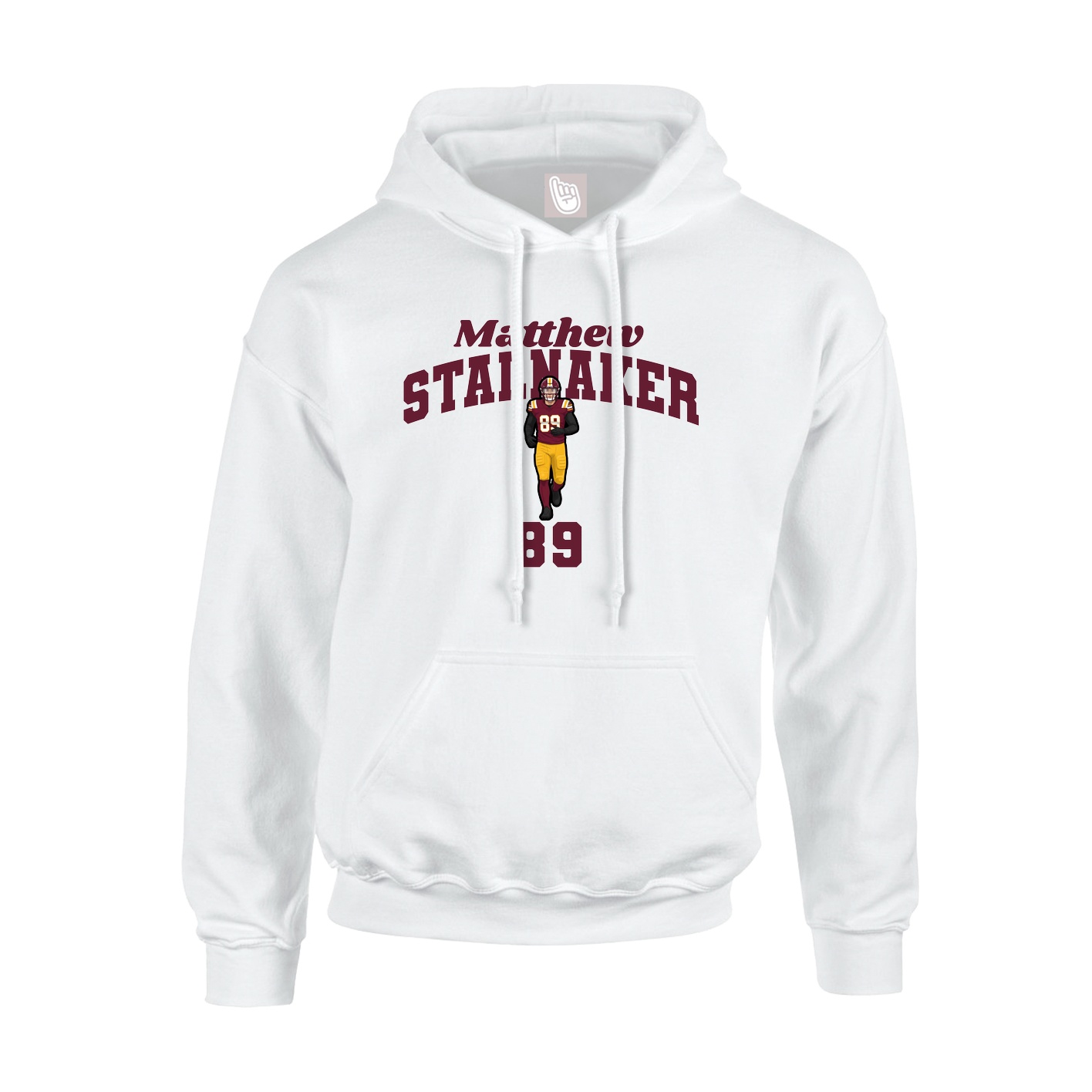 Hoodie — Signature Arch in White