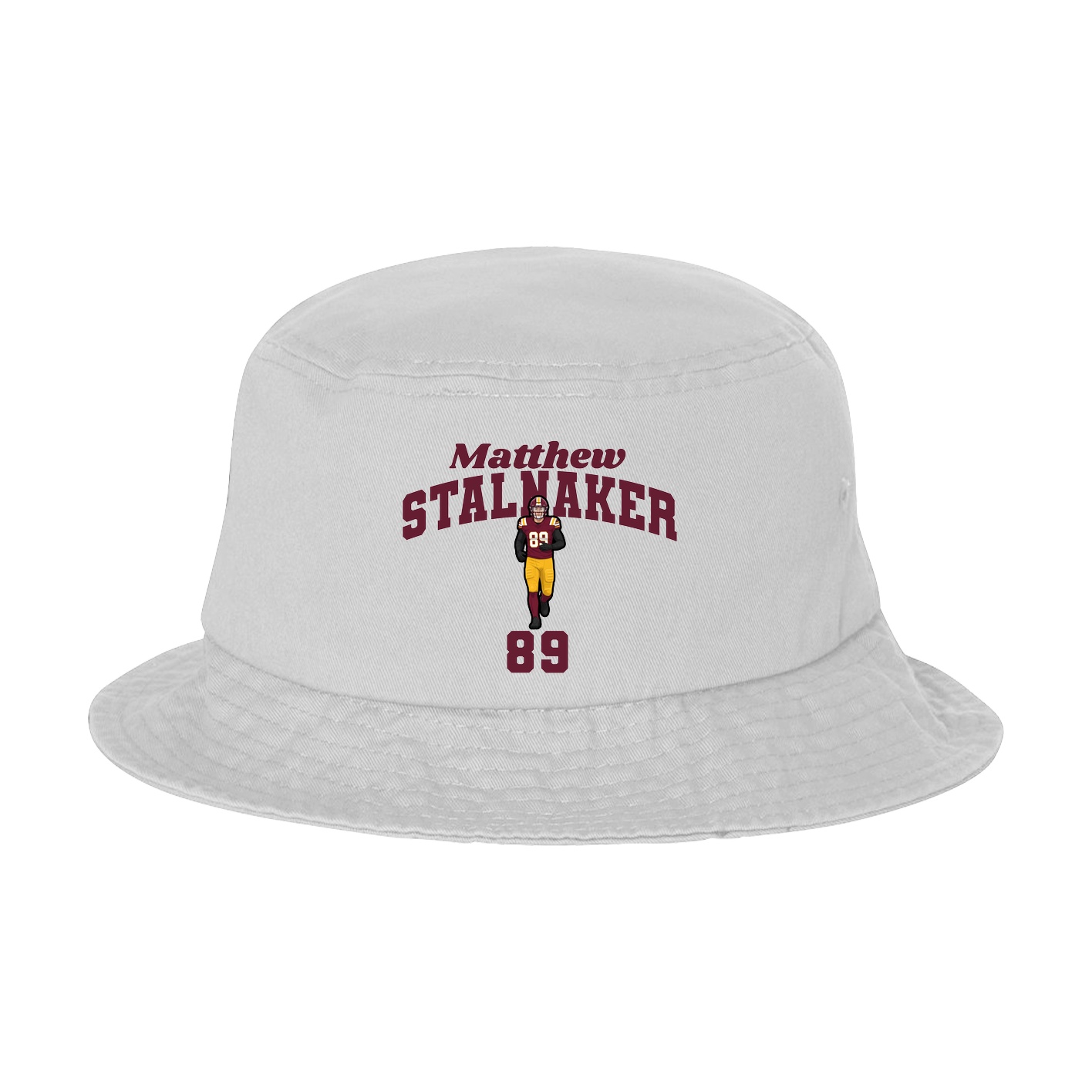 Bucket Cap — Signature Arch in White