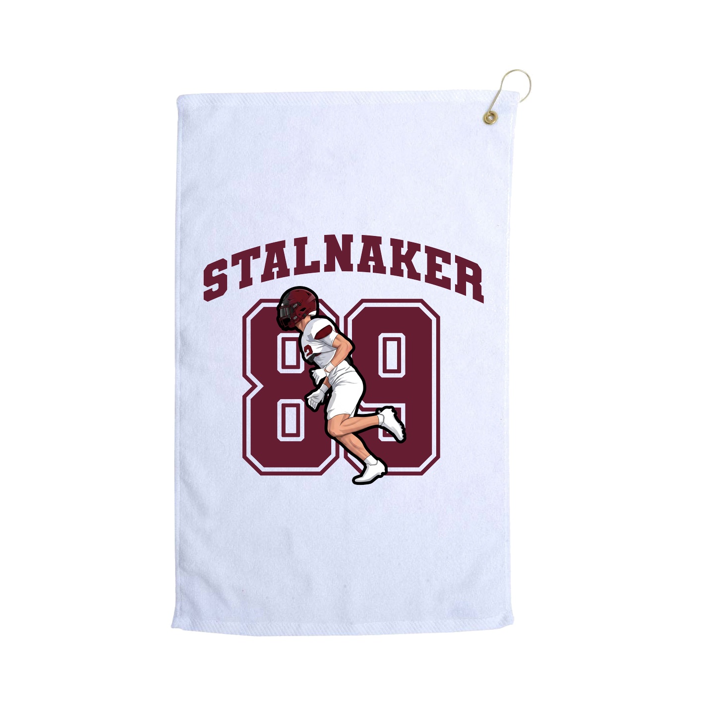 Golf Towel — Number in White