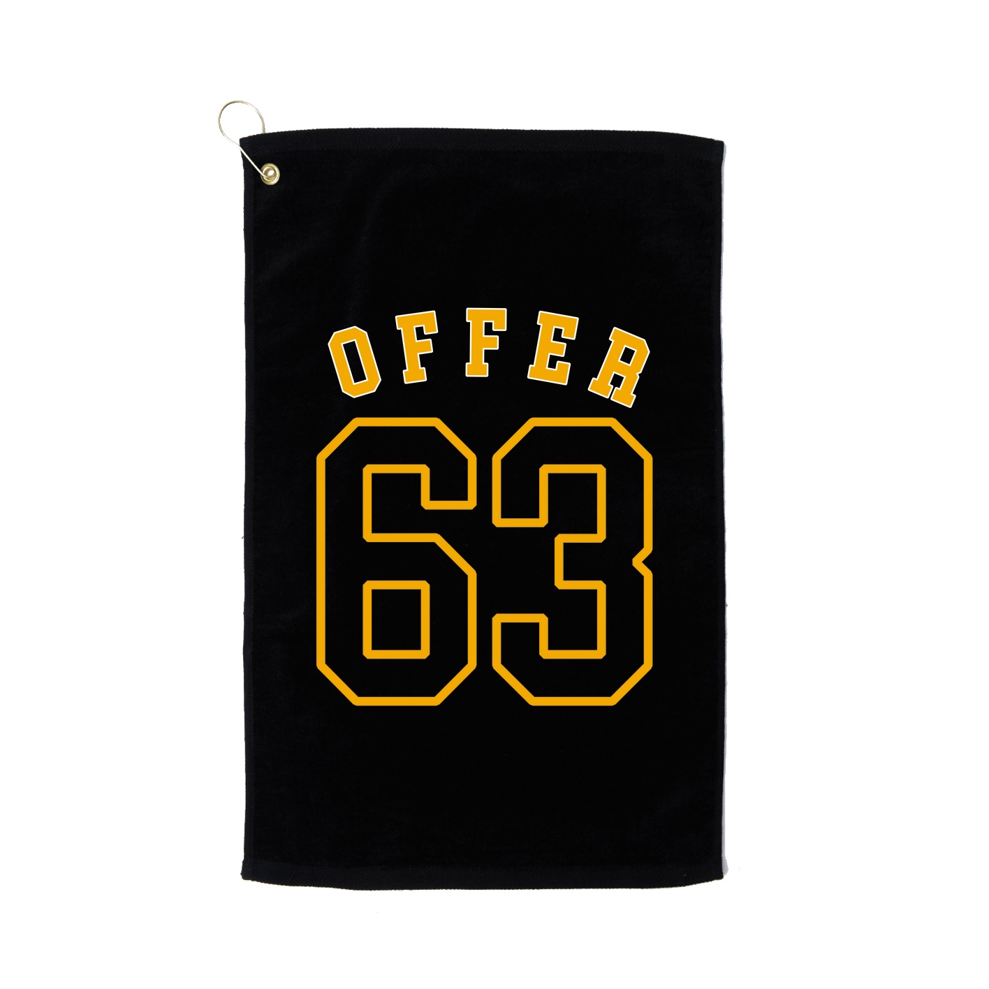 Golf Towel — Shirsey Arch in Black