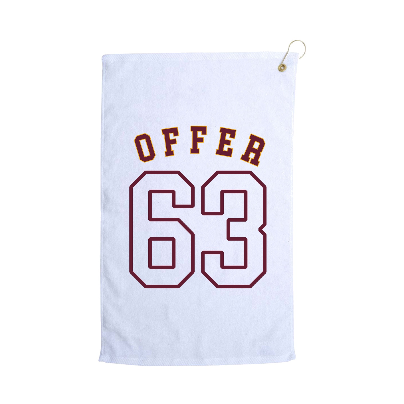 Golf Towel — Shirsey Arch in White