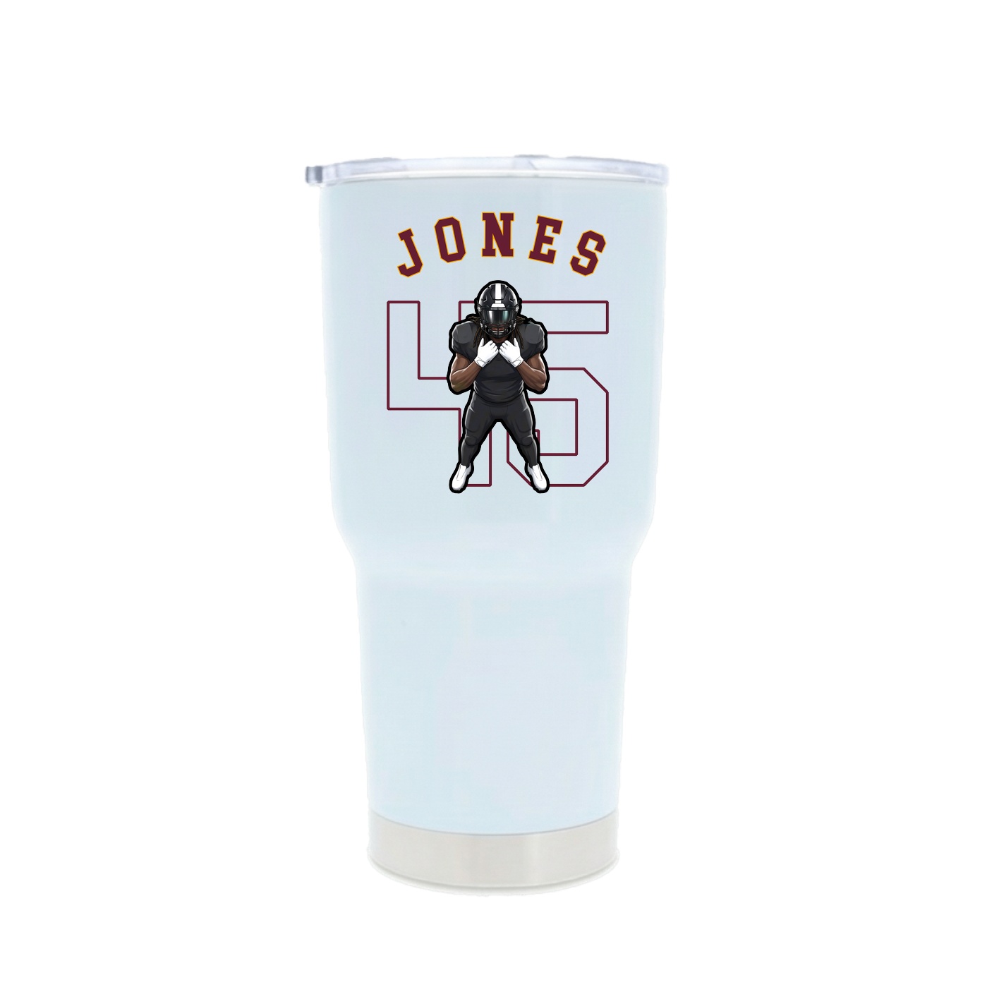 30oz Stainless Steel Tumbler — Shirsey Arch in White