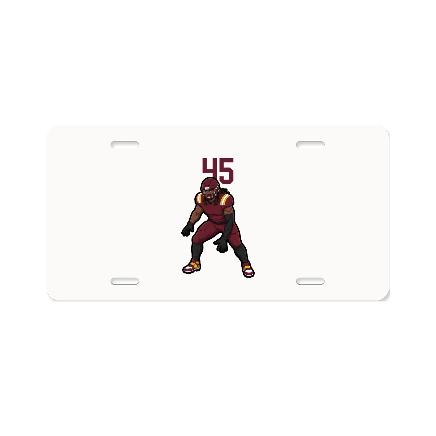 License Plate — Number Top in Classic