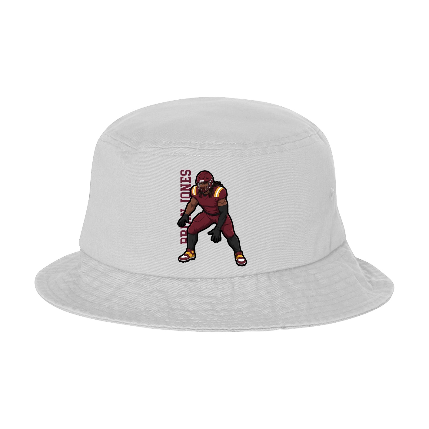 Bucket Cap — Name Vertical in White