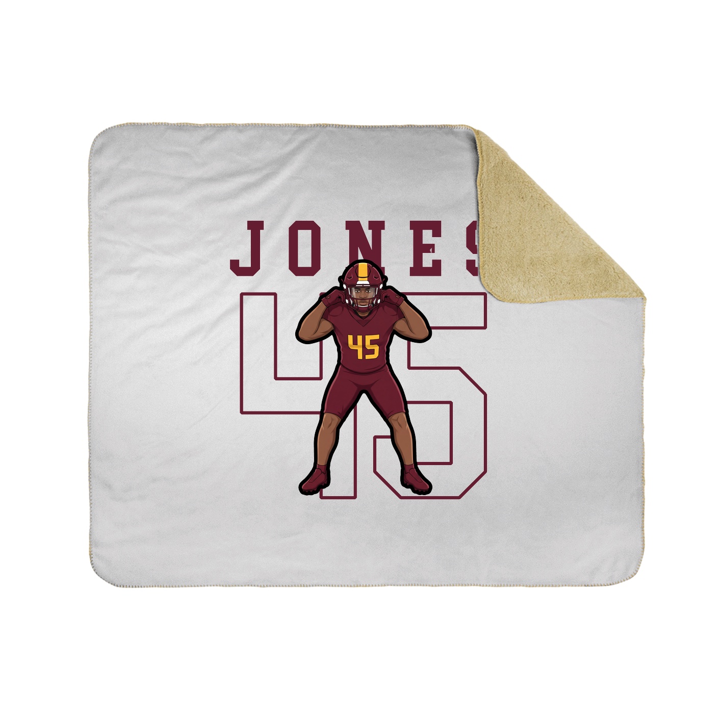 50x60 Sherpa Lined Throw Blanket
