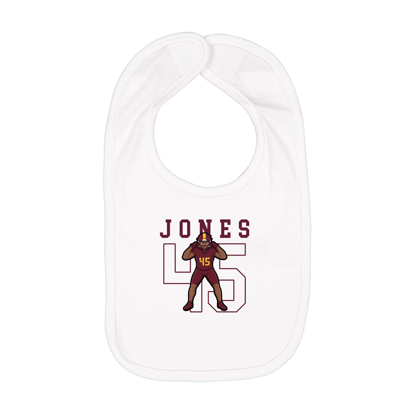 Infant Bib — Shirsey in White
