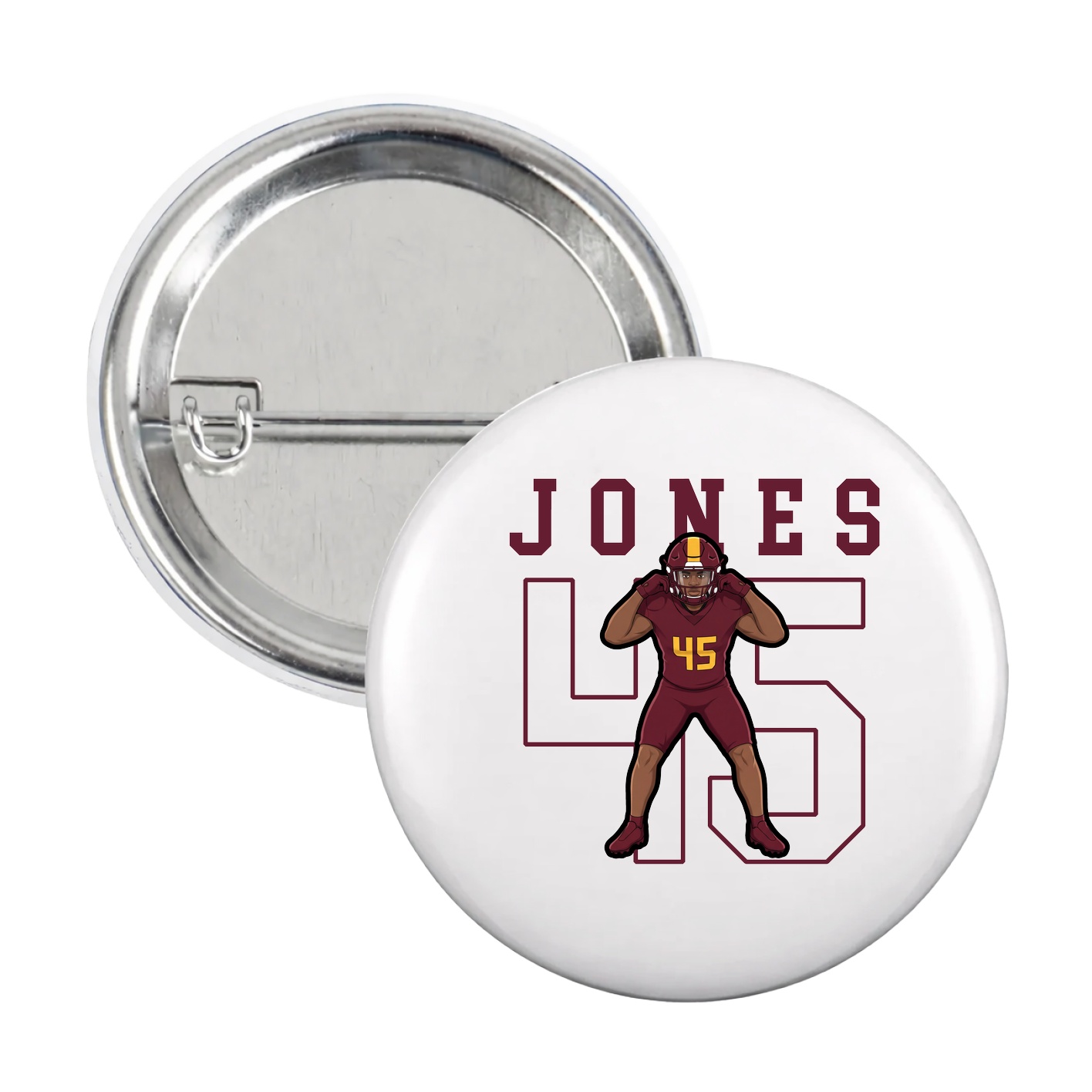 Game Day Button — Shirsey in White