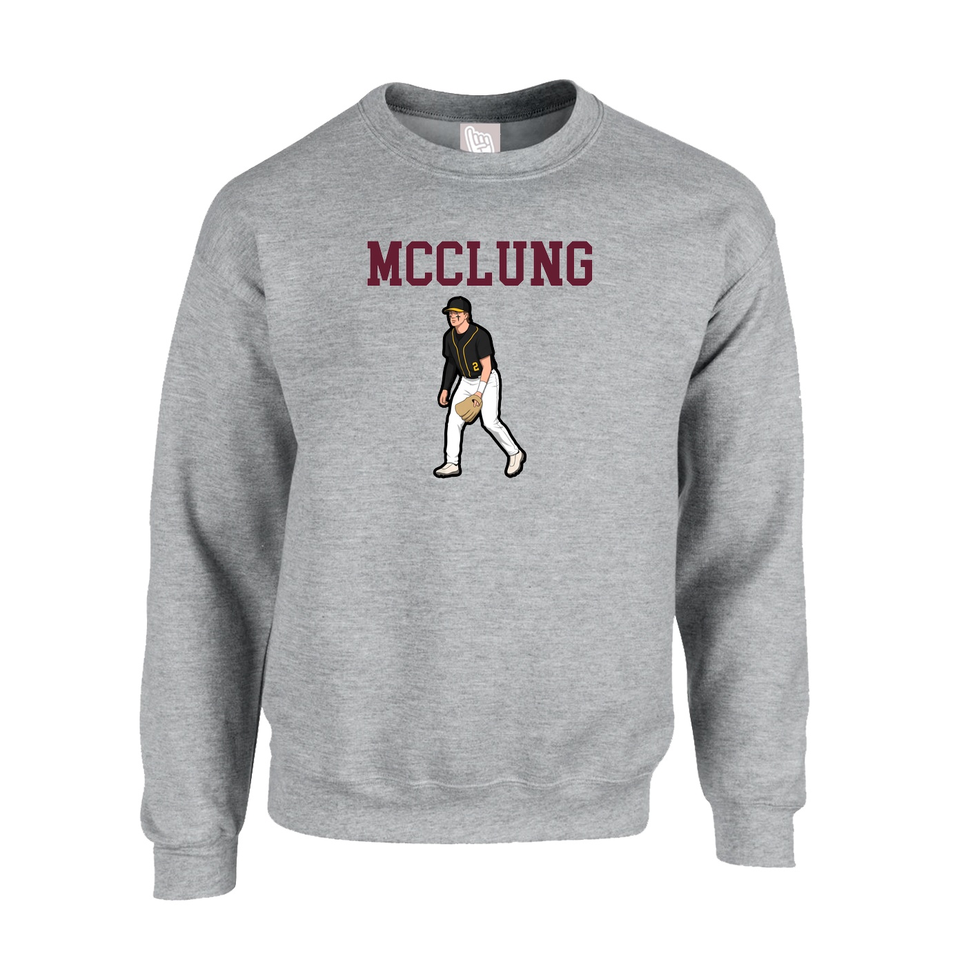 Fleece Crew — Shirsey in Grey